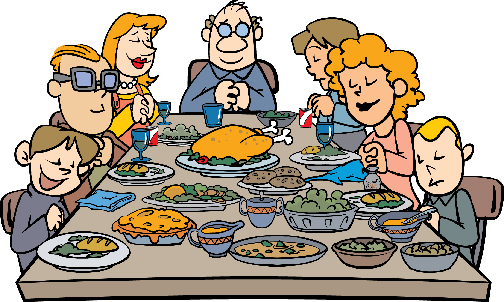 free clipart family at dinner table - photo #13