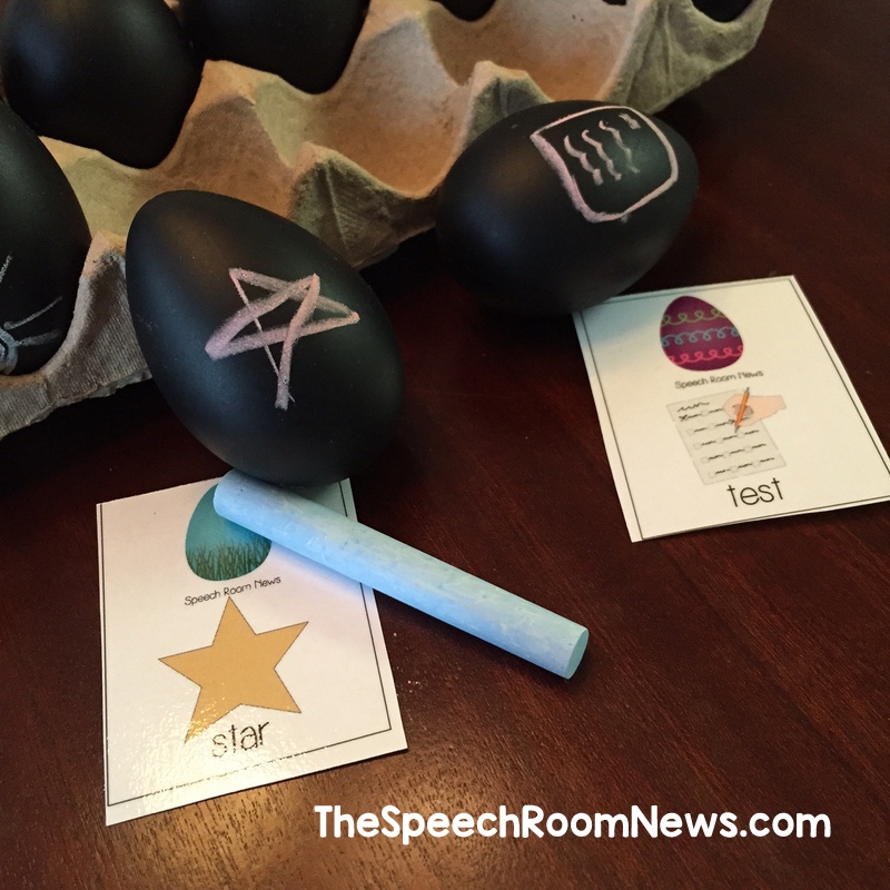 Say  & Draw Articulation Easter Eggs from Speech Room NEws