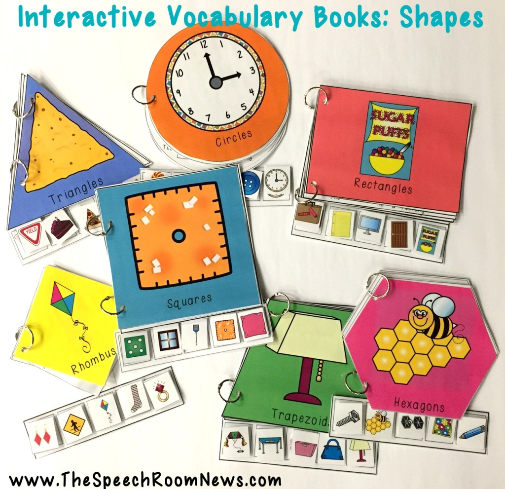 Interactive Vocabulary Books: Shapes