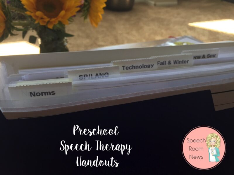 Top 5 Parent Handouts for {Preschool} SLPs - Speech Room News