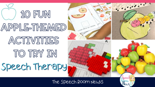 apple activities for speech therapy