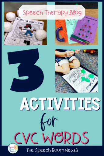 pin-3 activities for CVC words to try in speech therapy