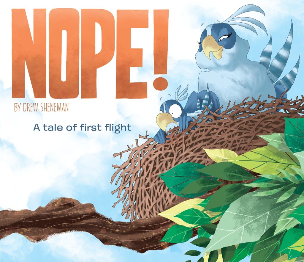 A wordless picture book: Nope! by Drew Sheneman