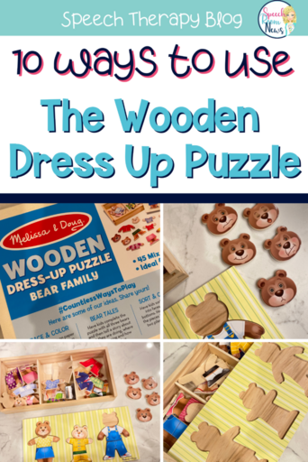 10 ways to use the Melissa and Doug dress up bears puzzle