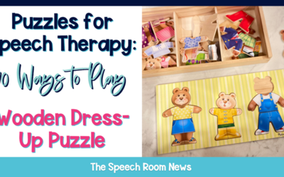 Puzzles for Speech Therapy: 10 Ways to Play Wooden Dress-Up Puzzle