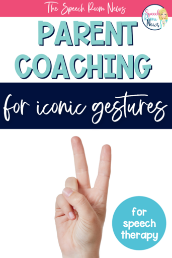 pinterest pin for parent coaching for iconic gestures