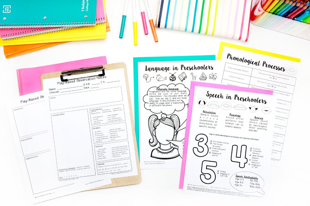 toys for speech and language preschool evaluations plus assessments to use