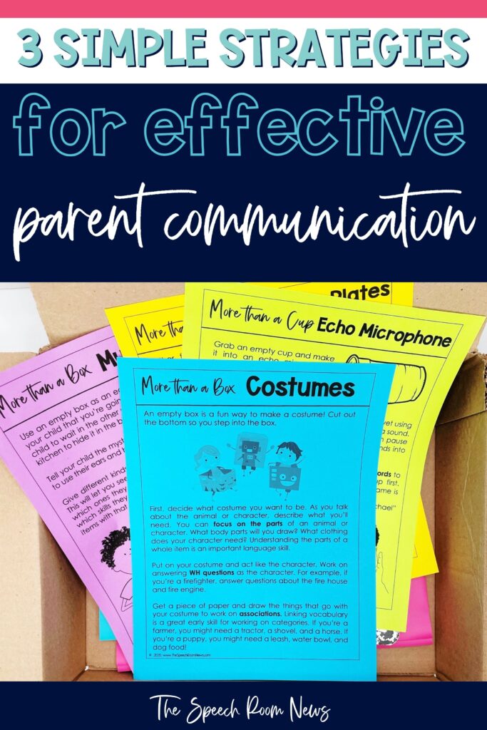 pin-provide parent handouts for effective communication in speech to help support their child's communication skills.