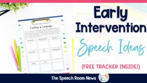 early intervention speech ideas