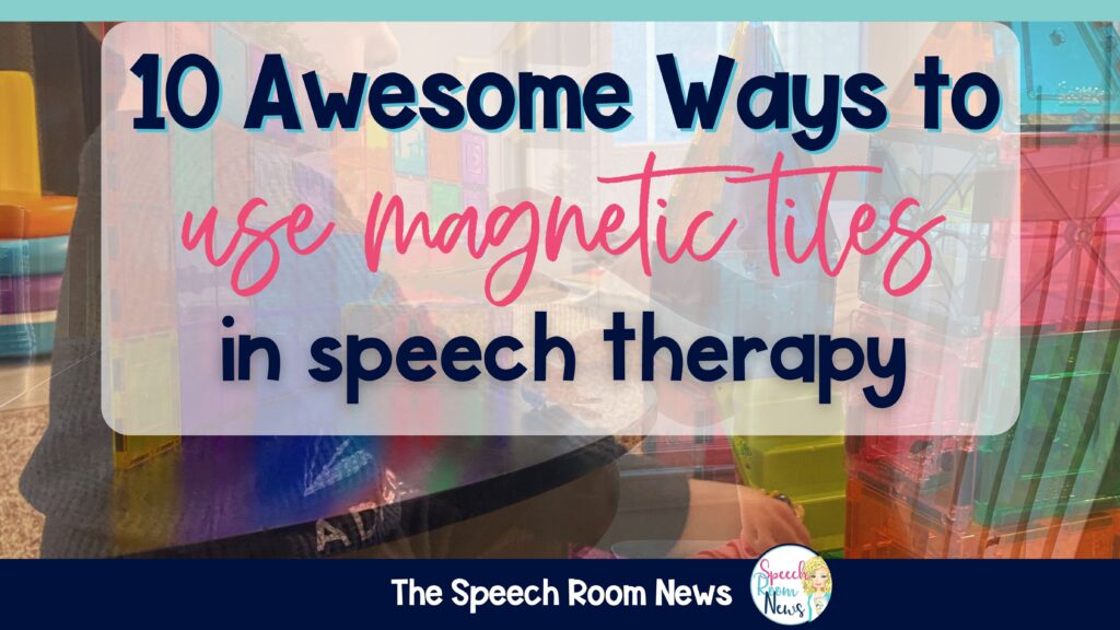 using magnetic tiles in speech therapy
